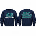 AR Navy  Crewneck Front and Back Prints