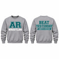 AR Grey Crewneck Front and Back Prints